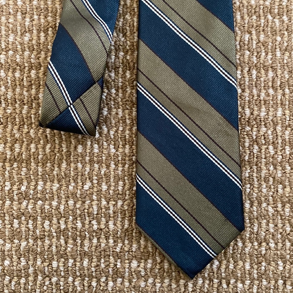 David Hart / Men’s Tie / Green & Blue